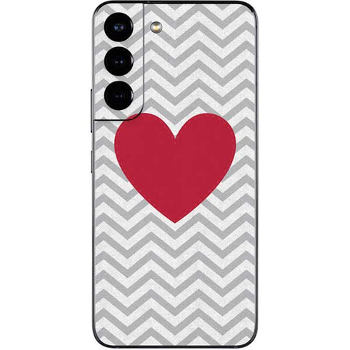 Chevron Heart Galaxy S22 Skin